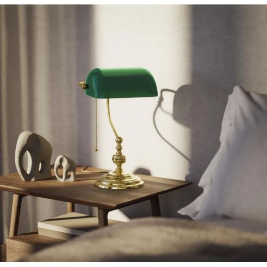 haloszoba arany zold asztali lampa dolgozoszoba bankar klasszikus vintage asztali lampa zold uvegburas konyvtar keresztapa elegans polgari lampa.jpg